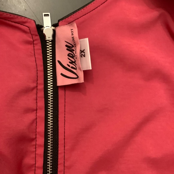 Babydoll crop Top and pencil Skirt Vegan leather - Picture 2 of 9